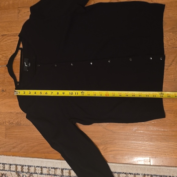 GNW BRAND WOMEN'S BLACK FRONT BUTTON CARDIGAN SWEATER SIZE LARGE - Picture 11 of 15